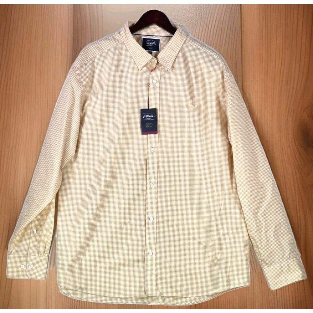 Charles Tyrwhitt Shirt Jermyn Street London Men's XXL NonIron Poplin Classic Fit
